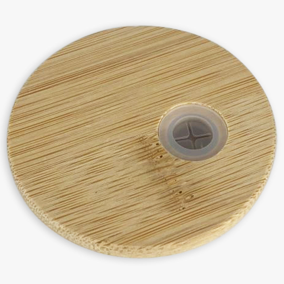 Replacement Bamboo Lid to Suit 16oz Glass Cans