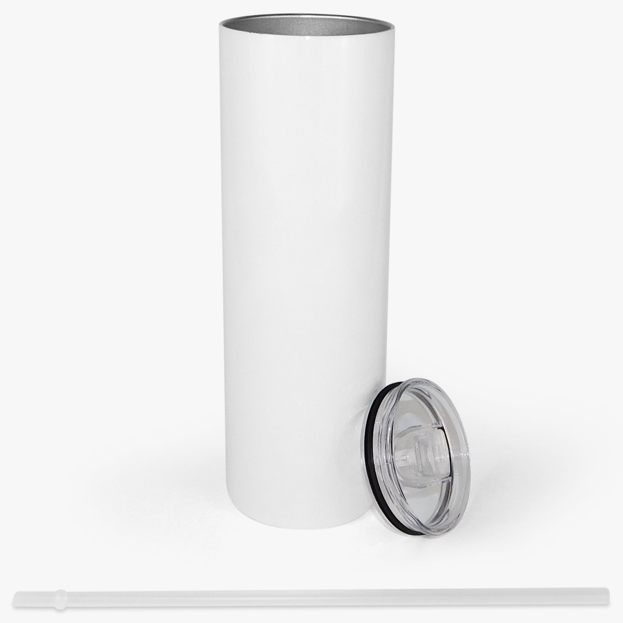 20oz Skinny Straight White Gloss Sublimation Tumbler – Swiggle Blanks  Australia