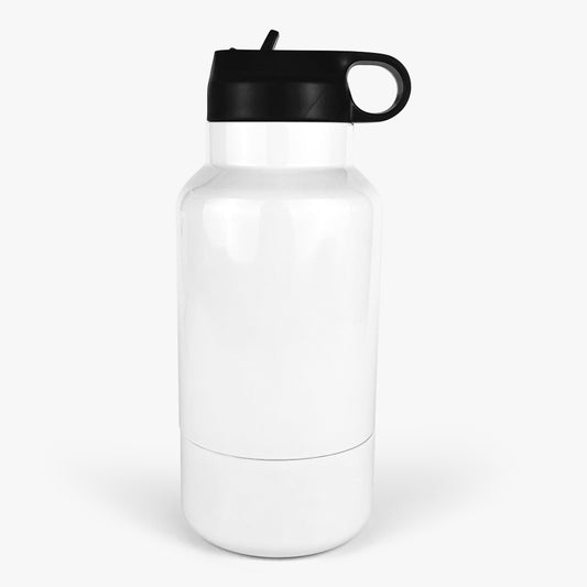 32oz Drink Bottle With 10oz Bowl White Gloss Sublimation