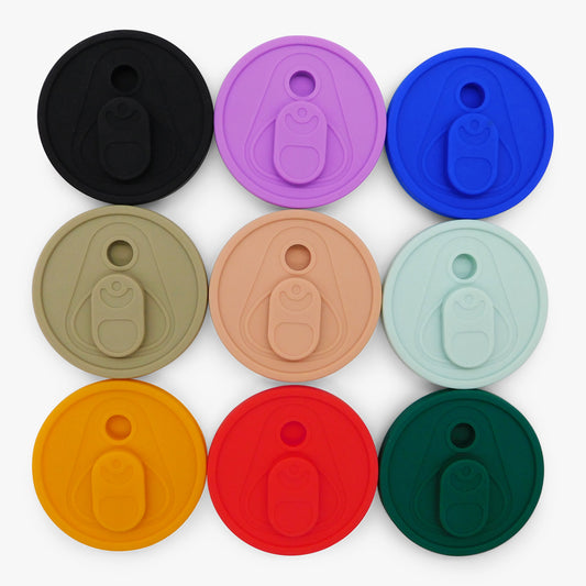 Coloured Silicone Lid to Suit 16oz Glass & Acrylic Cans