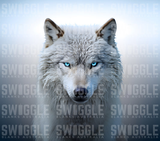 3D Wolf Face - Digital Download - 20oz Skinny Straight Tumbler Wrap