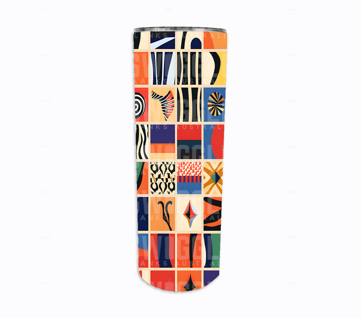 Safari Abstract Print #46 - Digital Download - 20oz Skinny Straight Tumbler Wrap