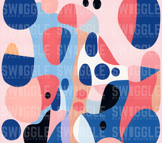 Abstract Print #47 - Digital Download - 20oz Skinny Straight Tumbler Wrap