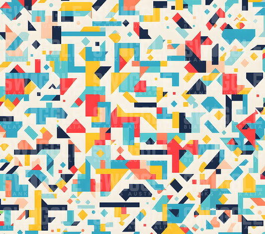 Geometric Abstract Print #58 - Digital Download - 20oz Skinny Straight Tumbler Wrap