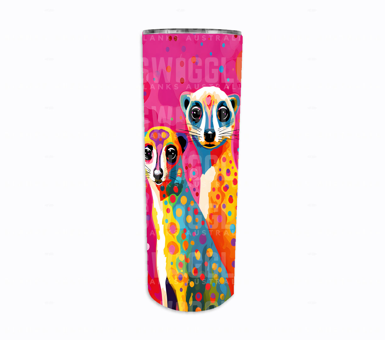 Meerkats Animals #1 - Digital Download - 20oz Skinny Straight Tumbler Wrap