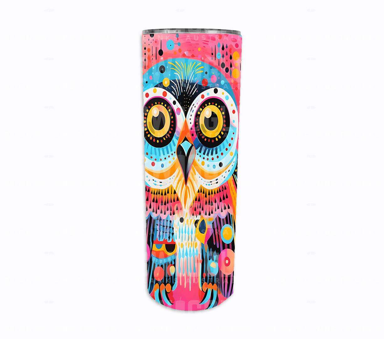 Owl Animals #17 - Digital Download - 20oz Skinny Straight Tumbler Wrap