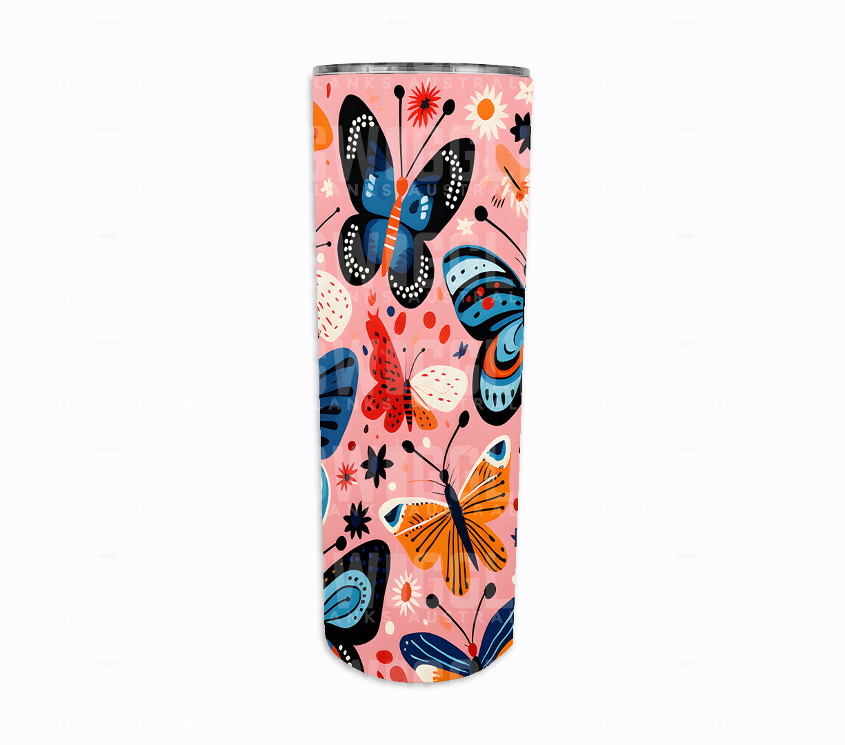 Butterfly Animals #4 - Digital Download - 20oz Skinny Straight Tumbler Wrap