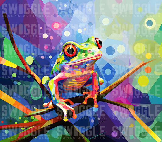 Green Tree Frog Animals #2 - Digital Download - 20oz Skinny Straight Tumbler Wrap