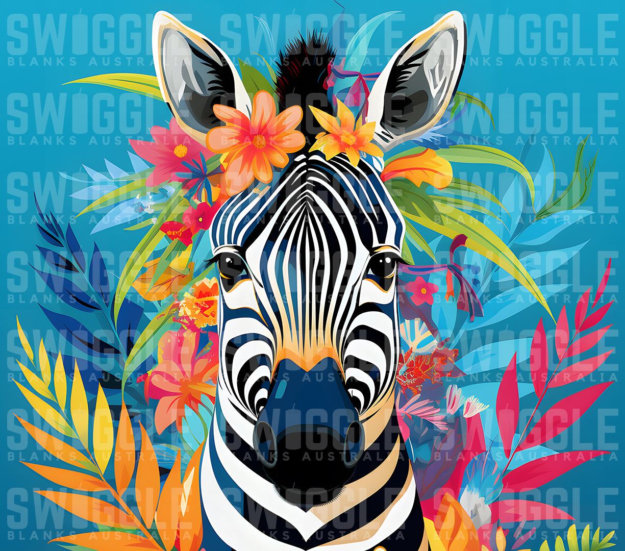 Zebra Animals #22 - Digital Download - 20oz Skinny Straight Tumbler Wrap