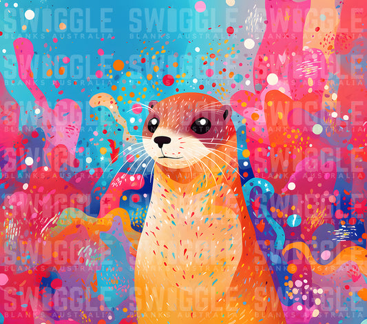 Otter Animals #6 - Digital Download - 20oz Skinny Straight Tumbler Wrap