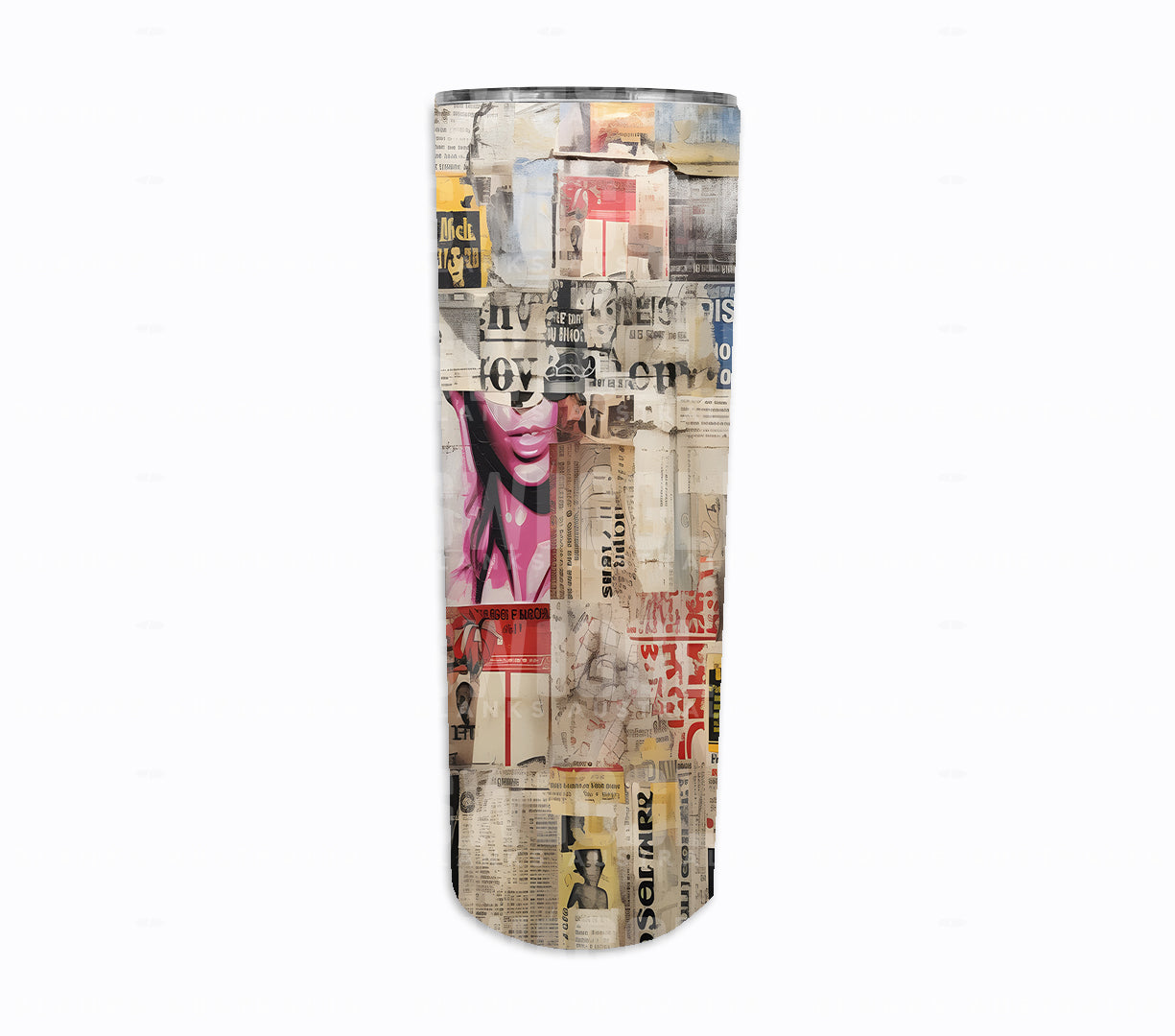 Decoupage Art #1 - Digital Download - 20oz Skinny Straight Tumbler Wrap