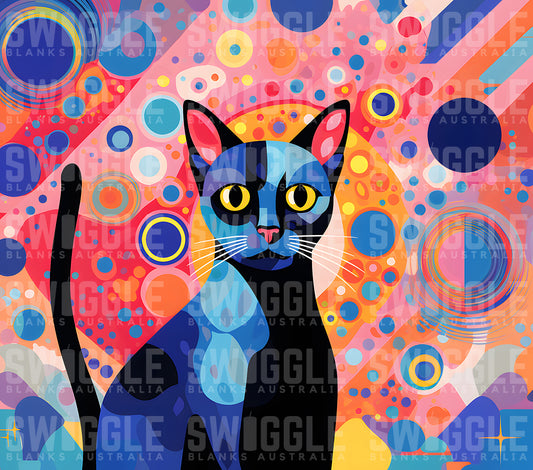 Cat #5 - Digital Download - 20oz Skinny Straight Tumbler Wrap