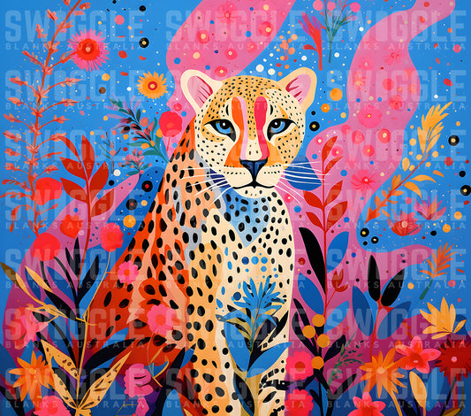 Cheetah Cat #6 - Digital Download - 20oz Skinny Straight Tumbler Wrap