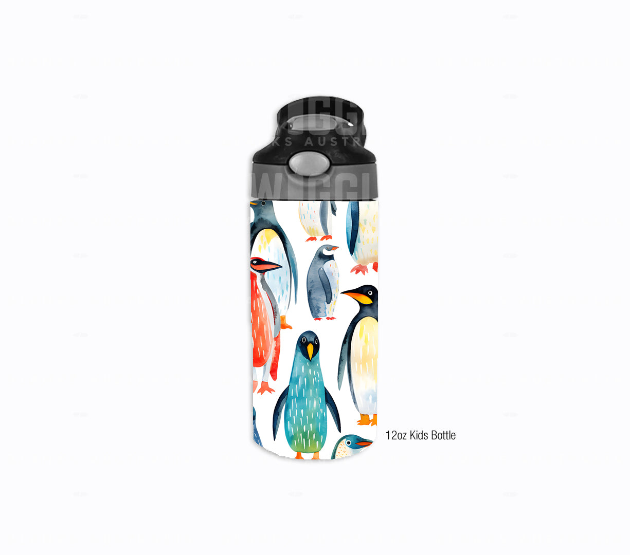 Penguins Watercolour Kids #114 - Digital Download - Assorted Bottle Sizes