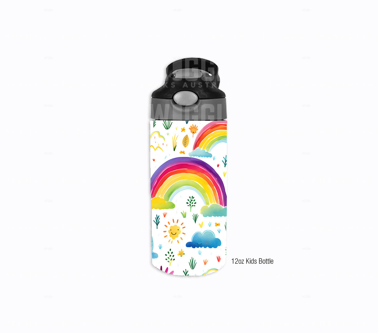 Rainbow Watercolour Kids #118 - Digital Download - Assorted Bottle Sizes