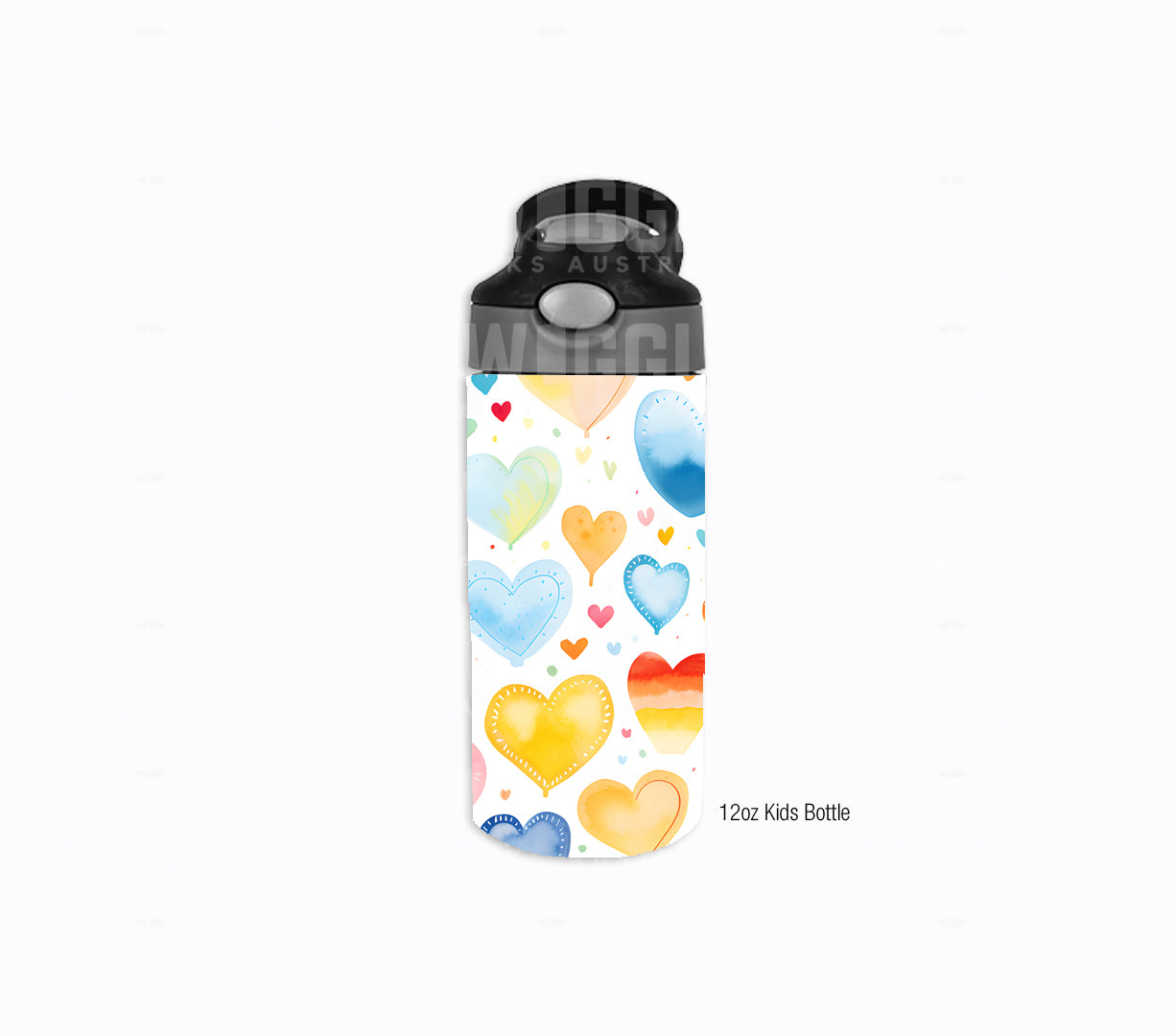 Love Hearts Watercolour Kids #134 - Digital Download - Assorted Bottle Sizes