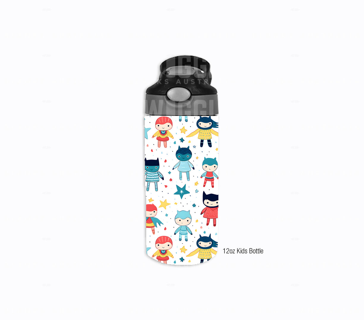 Superhero Watercolour Kids #3 - Digital Download - Assorted Bottle Sizes