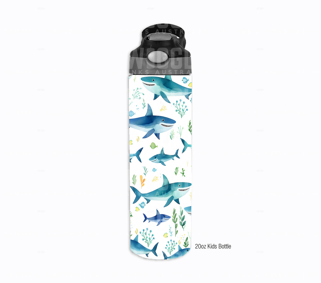 Sharks Watercolour Kids #121 - Digital Download - Assorted Bottle Sizes
