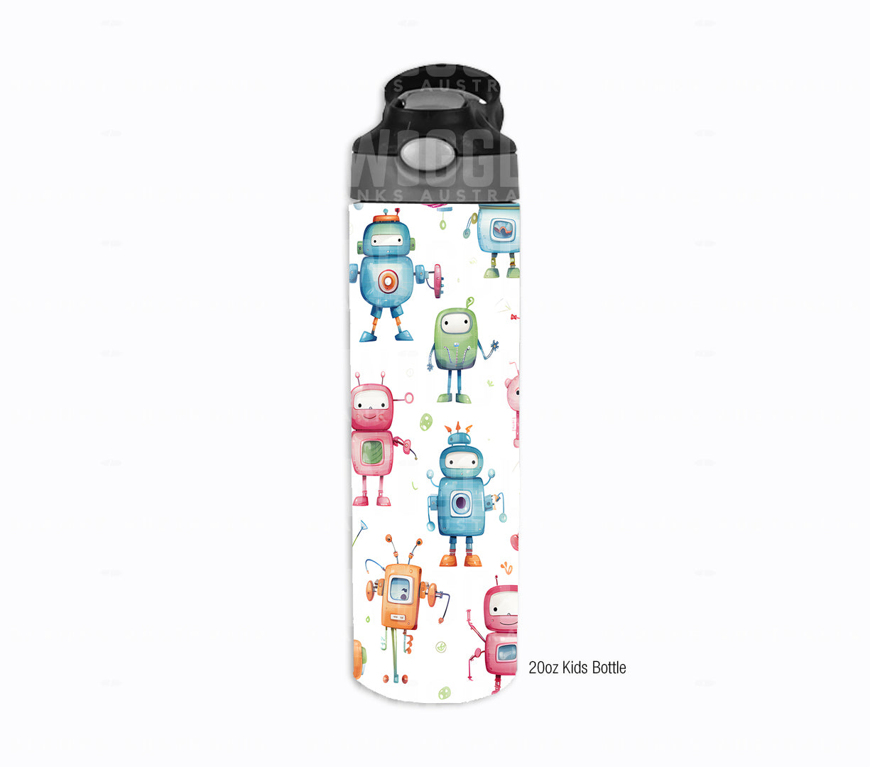 Robots Watercolour Kids #142 - Digital Download - Assorted Bottle Sizes