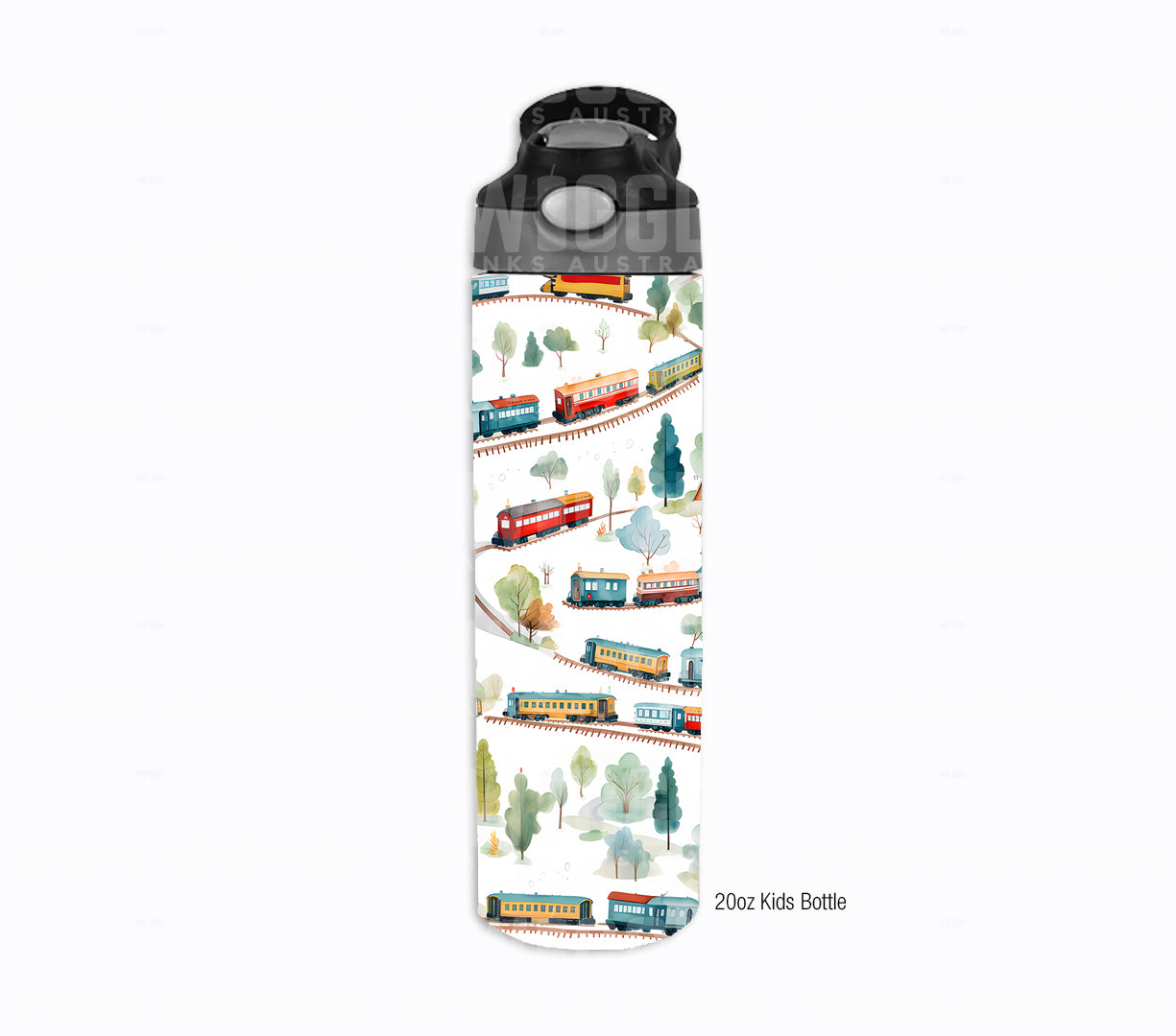 Trains Watercolour Kids #143 - Digital Download - Assorted Bottle Sizes
