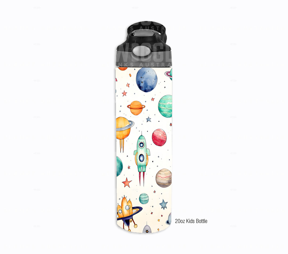 Rocket Ships Watercolour Kids #149 - Digital Download - Assorted Bottle Sizes
