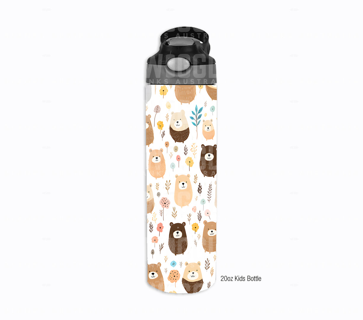 Brown Bears Watercolour Kids #60 - Digital Download - Assorted Bottle Sizes