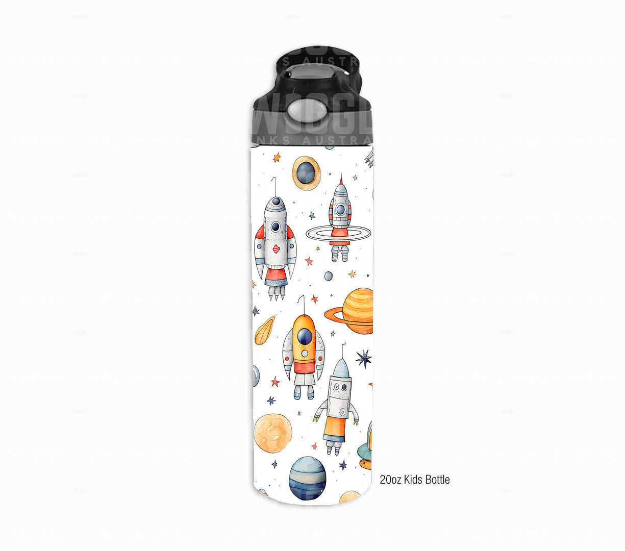 Rocket Ships Watercolour Kids #74 - Digital Download - Assorted Bottle Sizes