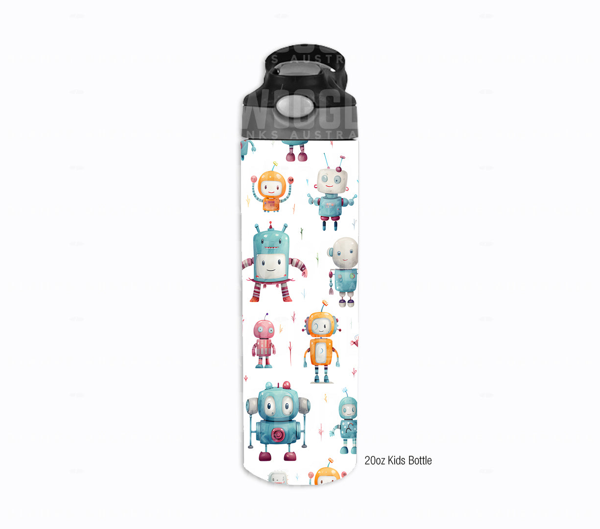 Robots Watercolour Kids #91 - Digital Download - Assorted Bottle Sizes