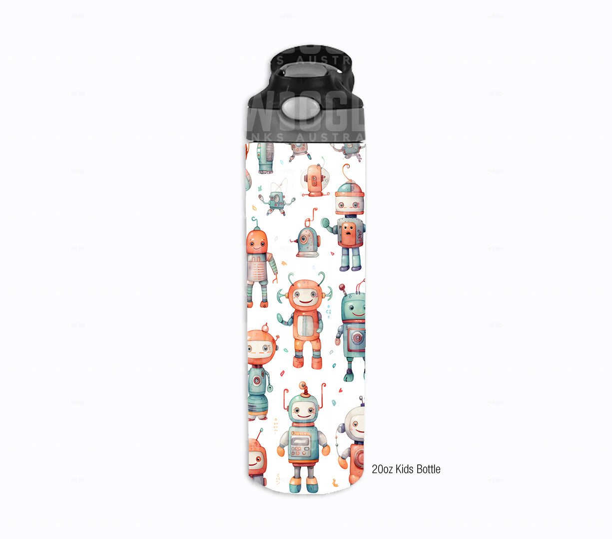 Robots Watercolour Kids #97 - Digital Download - Assorted Bottle Sizes
