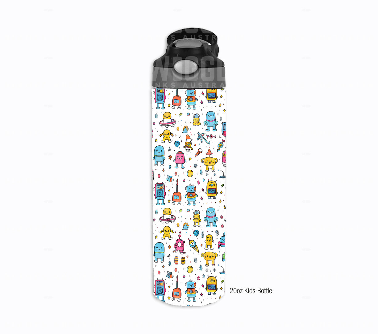 Cute Aliens Watercolour Kids #99 - Digital Download - Assorted Bottle Sizes