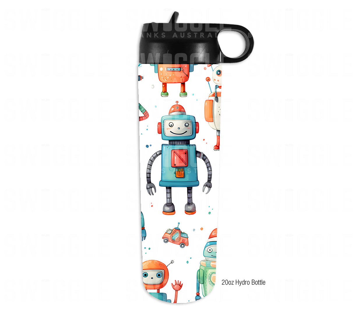 Robots Watercolour Kids #100 - Digital Download - Assorted Bottle Sizes
