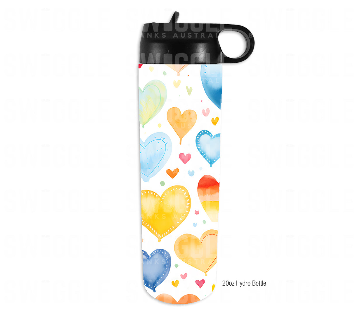 Love Hearts Watercolour Kids #134 - Digital Download - Assorted Bottle Sizes