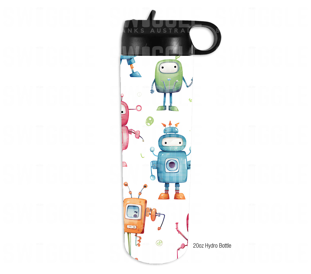 Robots Watercolour Kids #142 - Digital Download - Assorted Bottle Sizes