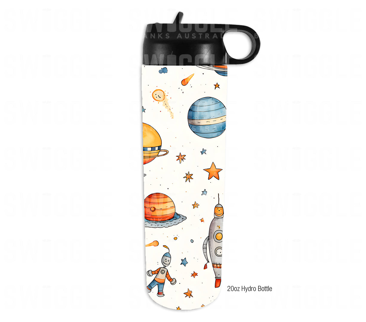 Rocket Ships Watercolour Kids #79 - Digital Download - Assorted Bottle Sizes