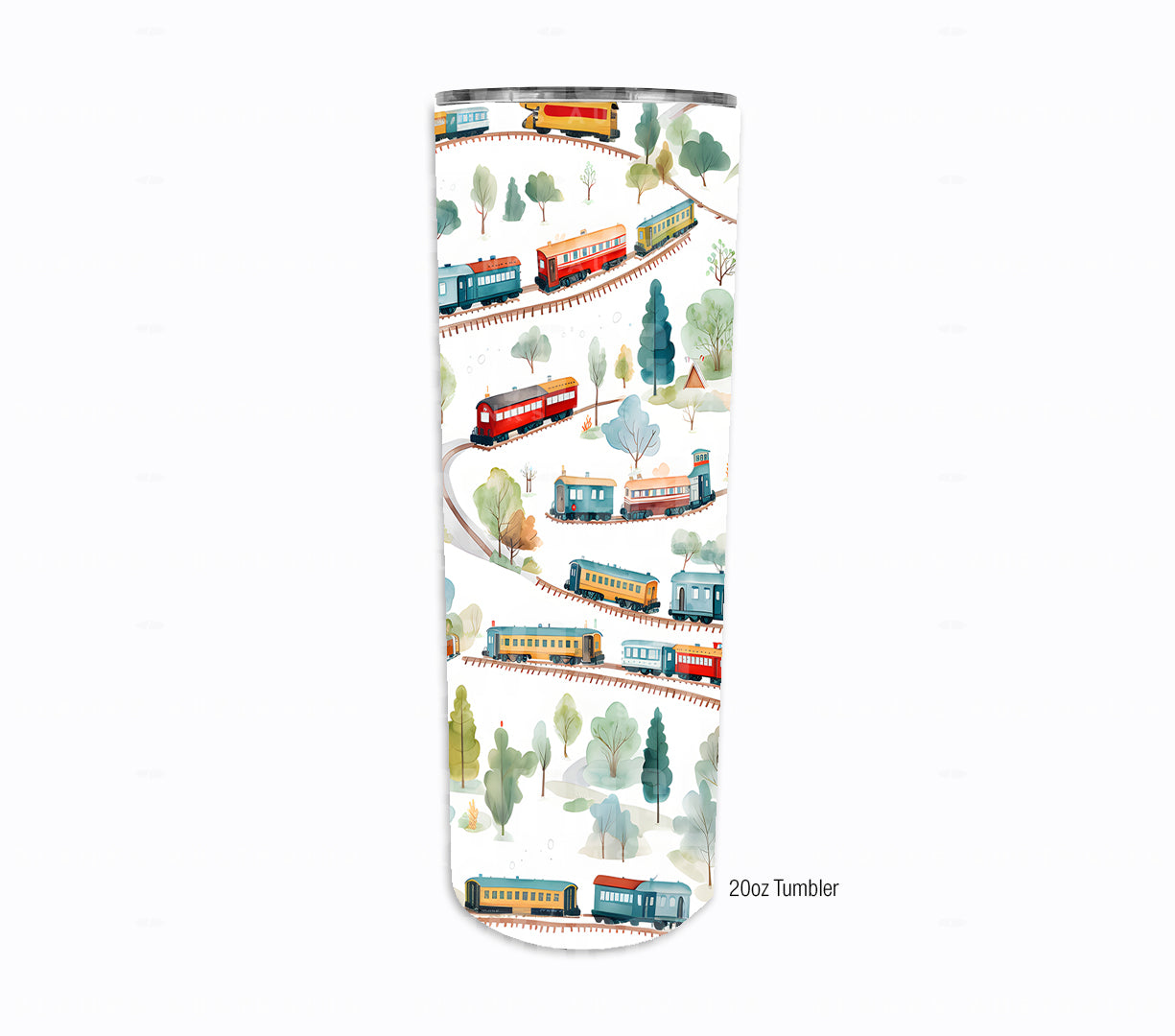 Trains Watercolour Kids #143 - Digital Download - Assorted Bottle Sizes