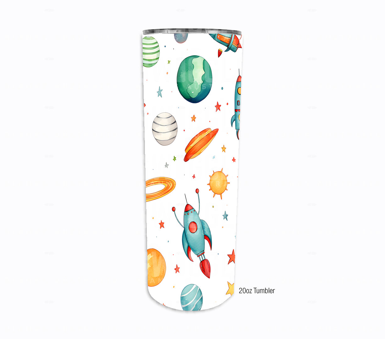 Rocket Ships Watercolour Kids #76 - Digital Download - Assorted Bottle Sizes