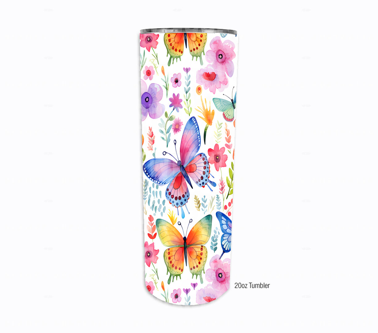 Flowers & Butterflies Watercolour Kids #88 - Digital Download - Assorted Bottle Sizes