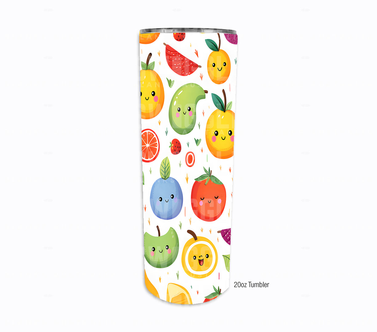 Cute Fruits Watercolour Kids #98 - Digital Download - Assorted Bottle Sizes