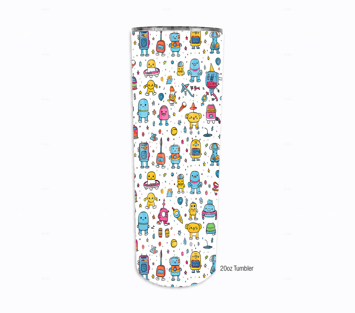 Cute Aliens Watercolour Kids #99 - Digital Download - Assorted Bottle Sizes