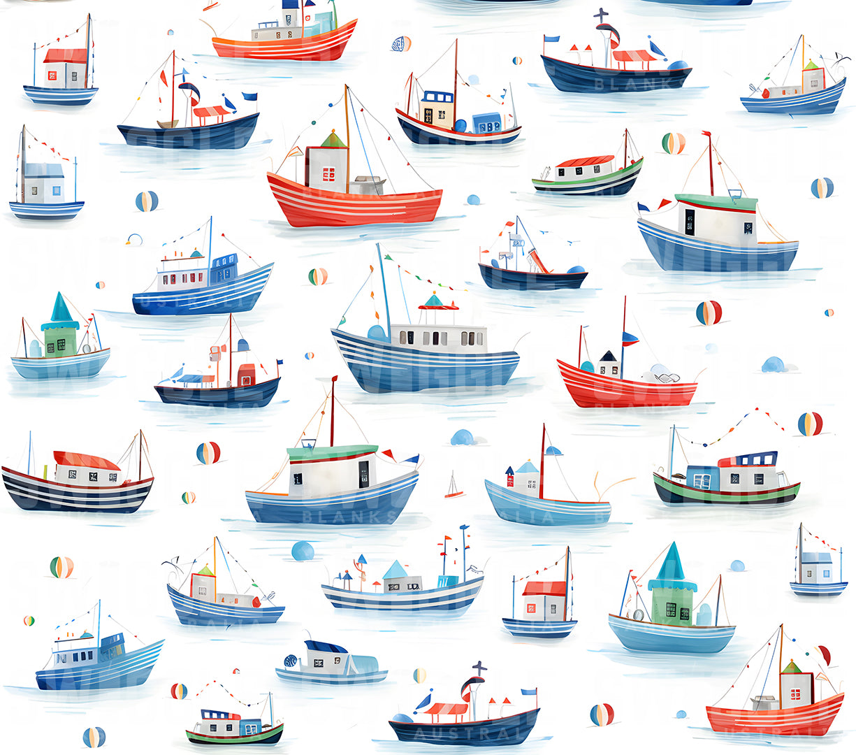 Boats Watercolour Kids #106 - Digital Download - Assorted Bottle Sizes