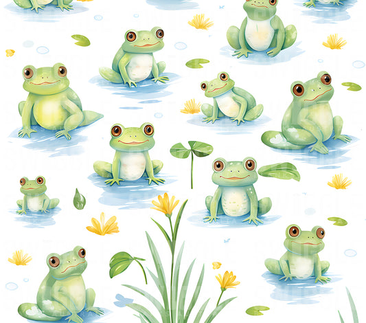 Frogs Watercolour Kids #110 - Digital Download - Assorted Bottle Sizes