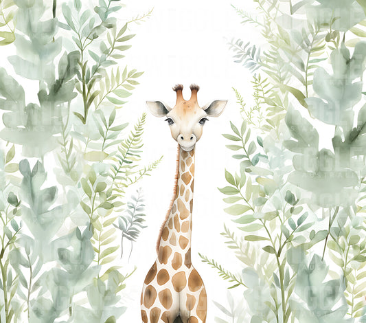 Giraffe Watercolour Kids #111 - Digital Download - Assorted Bottle Sizes