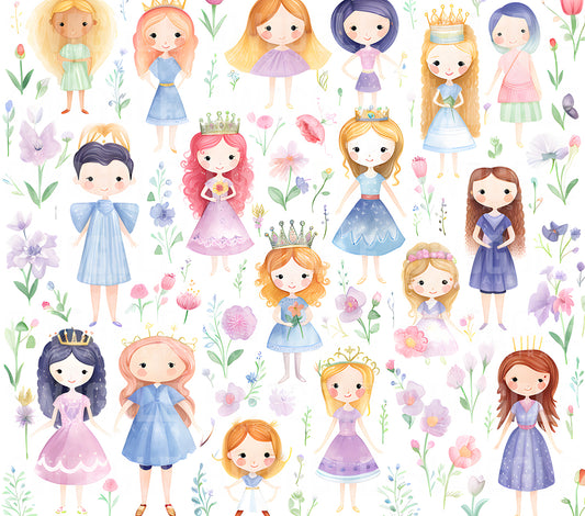 Princesses Watercolour Kids #129 - Digital Download - Assorted Bottle Sizes