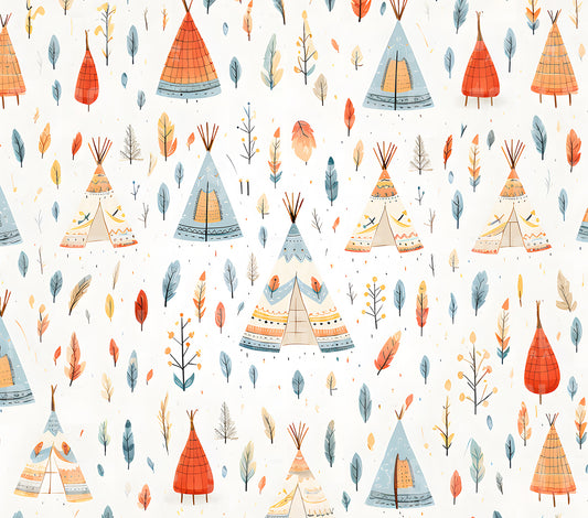 Teepees Watercolour Kids #153 - Digital Download - Assorted Bottle Sizes