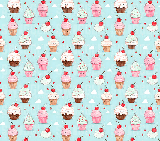 Cupcake Watercolour Kids #4 - Digital Download - Assorted Bottle Sizes