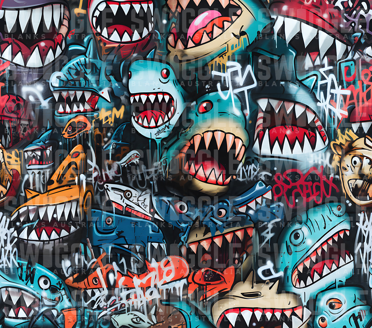 Sharks Graffiti Kids #44 - Digital Download - Assorted Bottle Sizes