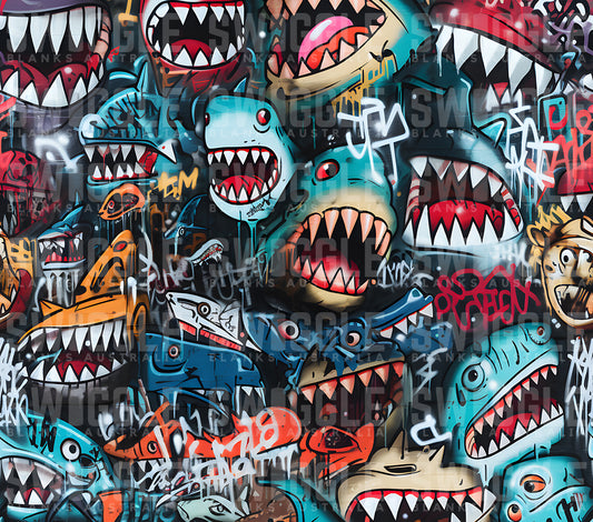 Sharks Graffiti Kids #44 - Digital Download - Assorted Bottle Sizes