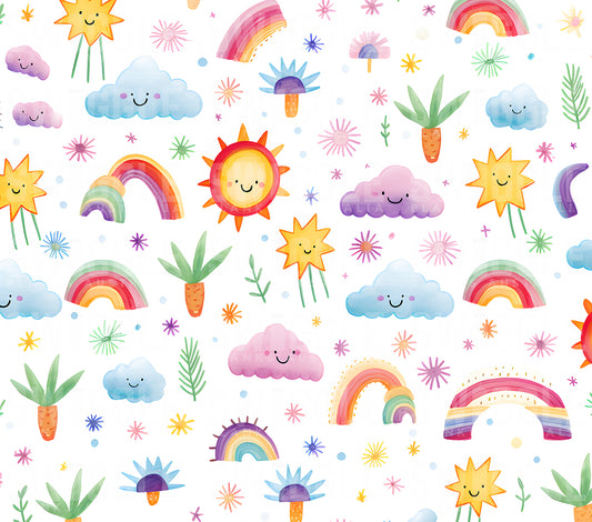 Rainbows Watercolour Kids #96 - Digital Download - Assorted Bottle Sizes