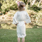 White Children's Satin Robe