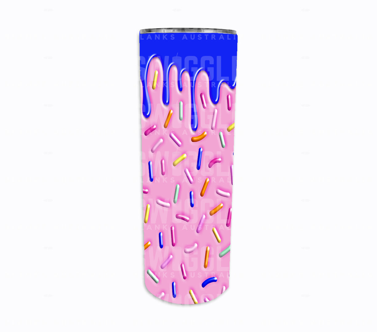 Sprinkle Drip Cake Pink - Digital Download - 20oz Skinny Straight Tumbler Wrap